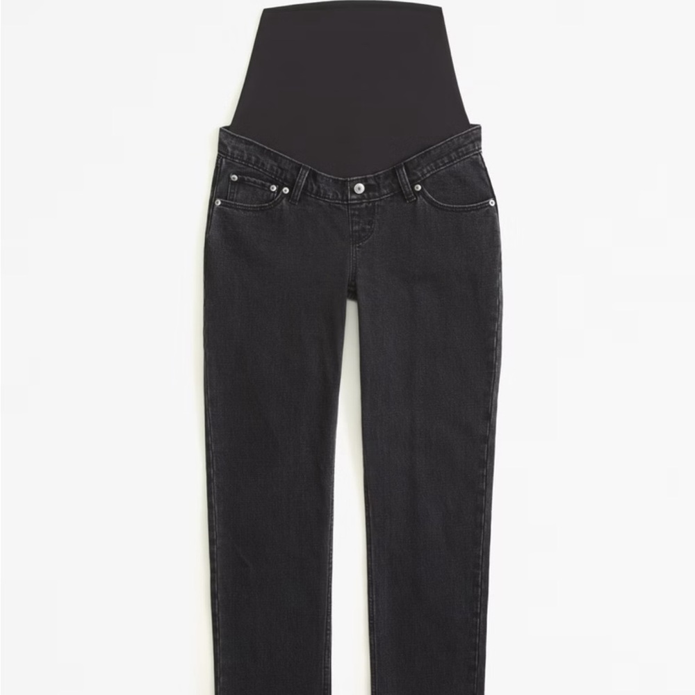 Abercrombie & Fitch High-Rise Maternity Jeans - Black